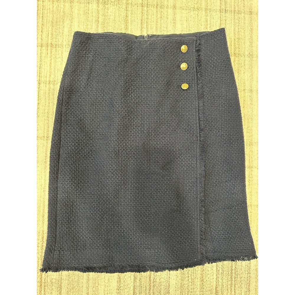 Talbots Women's Size 6 Blue Skirt Formal Business Casual Work Mid Length Classic